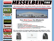 Tablet Screenshot of hesselbeintirelubbock.com